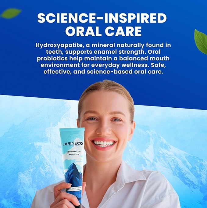 Larineco Nano Hydroxyapatite Toothpaste ? Sulfate Free Remineralizing Toothpaste ? Enamel Care Gentle Whitening Sensitive Teeth ? 4oz