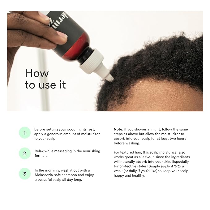 Dermazen Malassezia-Safe MCT Scalp Moisturizer for Men &amp Women - Natural Treatment for Dry Flaky Scalp | Tea Tree &amp Rosemary Essential Oils for Hydration Itch Relief &amp Hair Growth Suppor