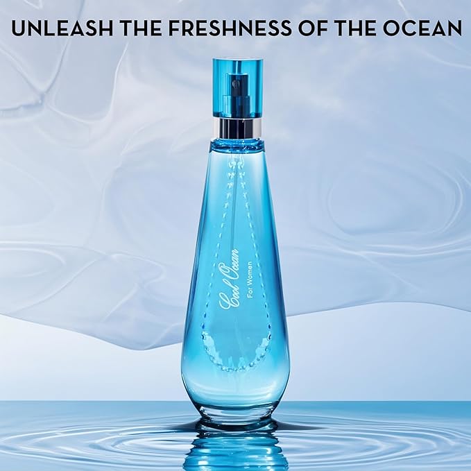 Women's Perfume Set - 2 Pack Eau de Parfum Spray 3.4 Oz Each | Floral Jasmine &amp Sweet Vanilla with Bergamot &amp Woody Notes | Long Lasting Original Scent Gift Set for Women (MilaWR&ampCool Ocea