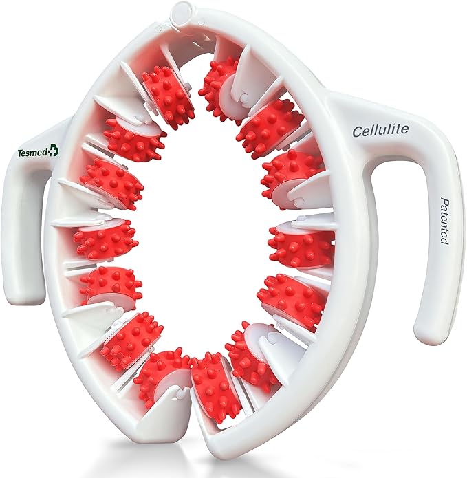 TESMED Cellulite Manual Massager : Made in Italy Patented with Converging &amp Diverging Roller Technology. Anti Cellulite Roller for Thighs and Buttock