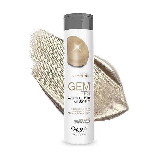 Celeb Luxury Color Depositing Conditioner - Color Refresher with Bondfix Bond Rebuilder Viral and Gem Lites Pairs with Colorwash