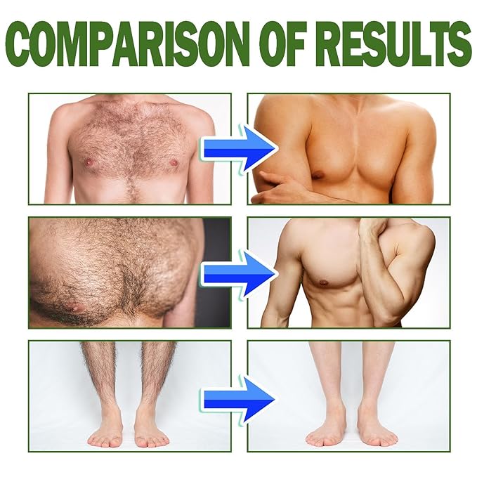 Man Hair Removal Cream with Natural Aloe Vera Natural Aloe Vera Quick Gentle Fast-Acting Hair Remover Mousse Moisturizing Nourishing Non-sticky for Face Multiple body parts (2PCS)