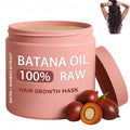 100% Raw Batana Oil for Hair Growth Mask with Biotin &amp Bamboo Extract - Natural Scalp Revitalizer for Thicker Fuller Hair - Anti-Hair Loss (1pcs)