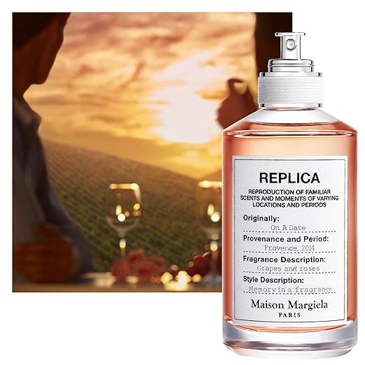 Maison Margiela - Replica - On a Date Eau de Toilette Set - Floral Fragrance - With Patchouli Rose &amp Black Current Accords - 1 Fl Oz &amp 0.3 Fl Oz Travel Size