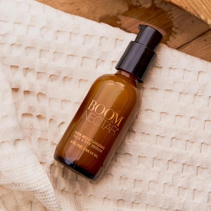 Boom Nectar ® Deep Moisturizing Eye &amp Face Serum for Sensitive Skin Facial Serums for Aging Skin to Hydrate and Renew Complexion Vitamin C Serum from BOOM Beauty by Cindy Joseph - 1 Oz