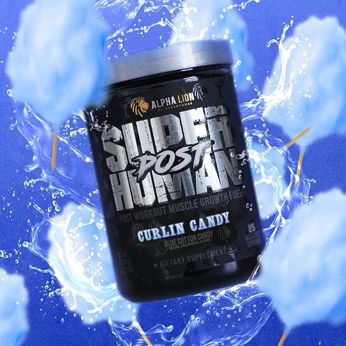 ALPHA LION Superhuman Post Post Workout Recovery Fast Acting Post Workout for Men &amp Women (25 Servings Curlin Candy)