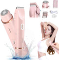 2-in-1 Body Shaver Female Electric ShaversWaterproof Wet &amp Dry Razor Women (P)