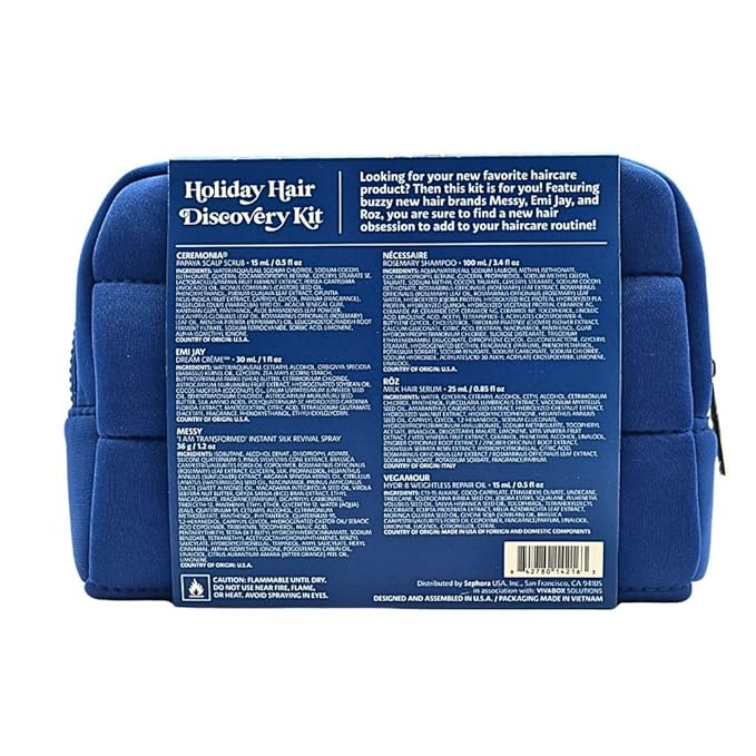 Sephora Winter Hair Discovery Holiday Gift Set: 6-Piece Hair Care Collection for Healthy Shiny Nourished Hair