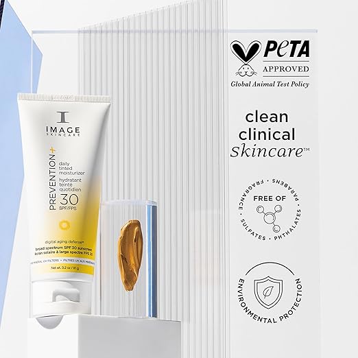IMAGE Skincare PREVENTION+ Daily Tinted Moisturizer SPF 30 Sunscreen No White Cast 3.2oz