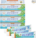 Auromere Ayurvedic Herbal Toothpaste Classic Licorice Flavor - Vegan Natural Non GMO Fluoride Free Gluten Free with Neem &amp Peelu (4.16 oz) 4 Pack
