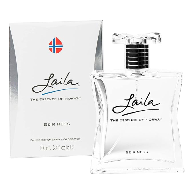 Geir Ness Laila Eau de Parfum Spray - Long Lasting Fresh Airy and Clean Fragrance for Women - 3.4 oz / 100 ml