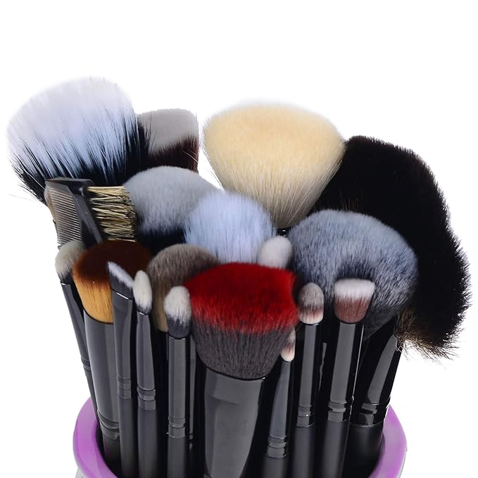 SHANY Makeup Brushes The Masterpiece Pro Signature Makeup Brush Set - Foundation Powder Concealers Eye Shadow brushes Synthetic Bristle with Wooden handles Premium Gift Packaging - 24pcs