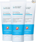 pH Balancing Toothpaste | Natural Strawberry Flavor | Fluoride-Free | SLS-Free | Gentle Whitening | Supports Healthy Oral Microbiome | 3 Pack