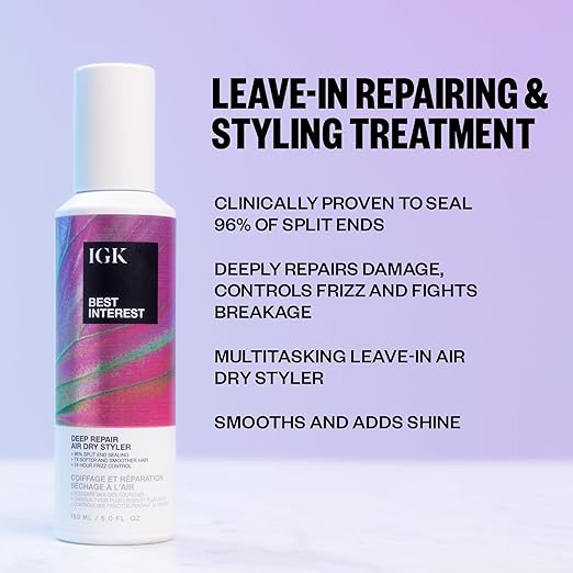 IGK BEST INTEREST Bond Building Air Dry Styling Cream