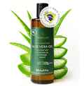 AHOALOE Brazilian Aloe Vera Gel - Multipurpose Moisturizing Natural Gel with Copaiba Castor Oil and Fresh Mint and Natural for Face Skin and Hair - After Sun Care Sunburn Relief 8.4oz