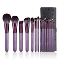 Makeup Brush Set EIGSHOW Professional Makeup Brushes Kit Foundation Powder Concealers Eye Shadows Makeup 15 Piece for Eye Face Liquid Cream Cosmetics Brushes Kit Gift for Women Travel Set(Purple)