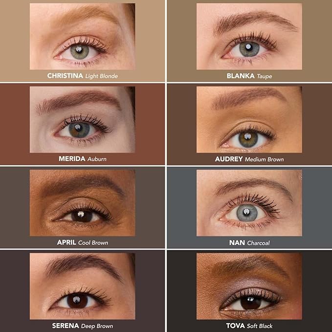 Thrive Causemetics Infinity Waterproof Eyebrow Pencil Retractable Brow Pencil with Hyaluronic Acid Shea Butter Dual Ended Eyebrow Brush Spoolie Fine Tip Vegan Cruelty Free Audrey (Medium Brown)