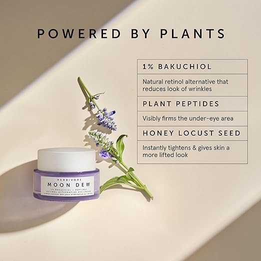 HERBIVORE Bakuchiol Retinol Alternative - Bakuchiol + Peptides Smooths Skin Reduces Fine Lines Wrinkles &amp Puffiness Plant-based Vegan Cruelty-free