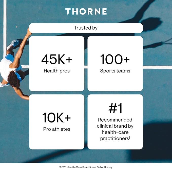 THORNE - L-Arginine Plus - Sustained-Release Cofactors to Support Heart Function Nitric Oxide Production &amp Optimal Blood Flow* - 60 Servings