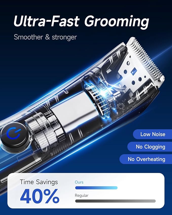 Manscape Trimmer for Men - No Nicks Electric Razor-Shaver for Balls/Pubic/Groin/Legs/Chest Hair Removal w/Light &amp Ceramic Blade IPX7 Waterproof Body Groomer USB-C Charging Gifts for Him Dad