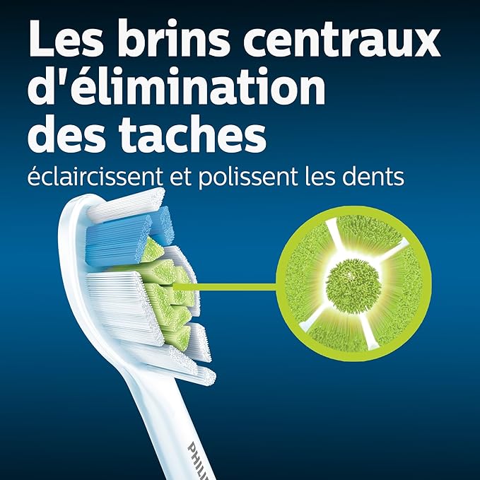 Philips Sonicare Optimal Whitening White BrushSync Heads (Compatible with All Philips Sonicare Handles) 8 Count (Pack of 1)