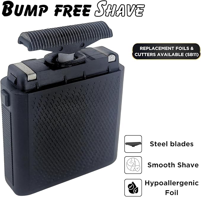 Supreme Trimmer Solo Single Foil Shaver for Pocket | 150 Min Runtime Cordless use Powerful USB-C Mini Travel Razor for Professional &amp Home use | STF101