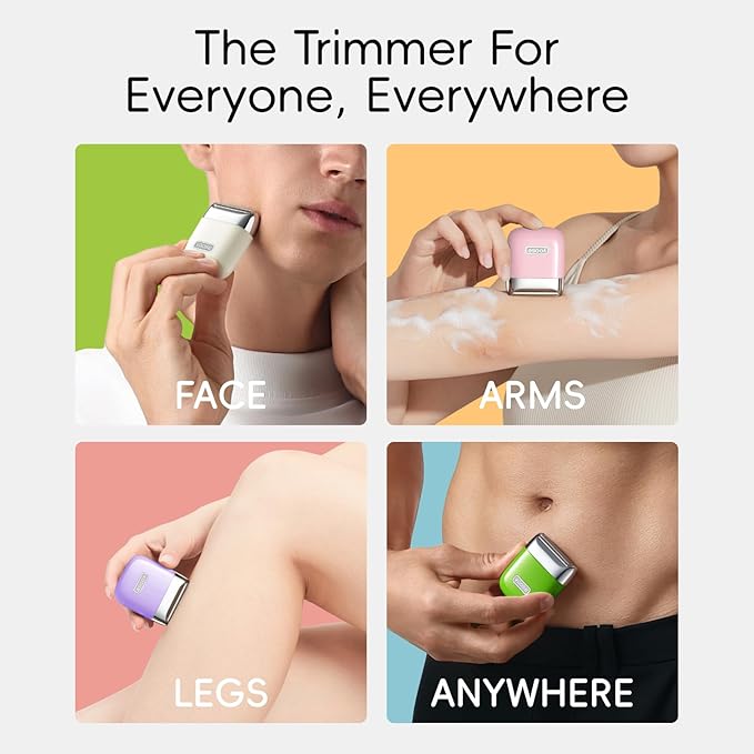 yoose Electric Razors for Women IPX7 Alloy Body Bikini Trimmer for Women (USB-C Trimmer Comb Multi Shaving Modes) Portable Size Radiant Gold