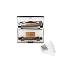 Fab Brows Duo Eyebrow Kit Ultimate Brow Stencil Kit with Compact Powder Mirror and Eyebrow Shaper Waterproof Eyebrow Makeup Kit Contour Palette Eyebrow Cosmetics (Light/Medium Brown)