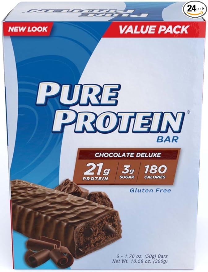 Pure Protein Chocolate Deluxe High Protein Bar 24 Bars (1.76 oz each)