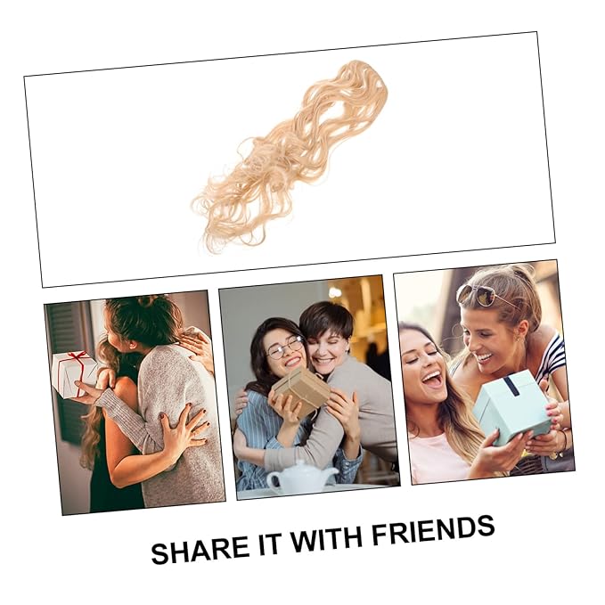 Baluue 4pcs Wavy Hair Extensions for Women Natural Look Clip Hair Pieces Comfortable for Unique Hairstyles Easy to Use