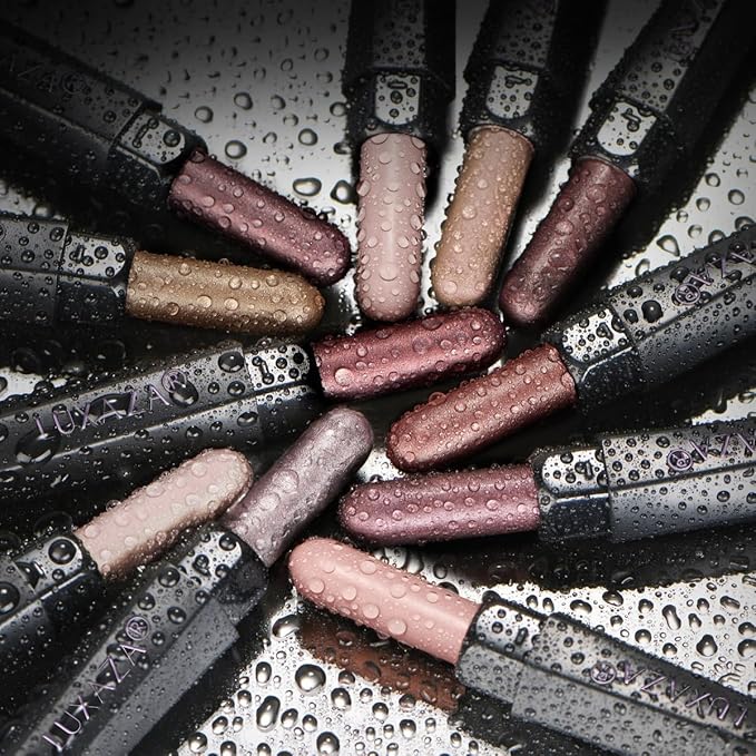 Brown Eyeshadow Stick Makeup Set 10PCS Neutral Shimmer And Matte Cream Eye Shadow Palette Metallic Bronze Smoky Eyeliner Brightener Crayon Pencil Kit Ideal Gift for Women -Love's Gifts
