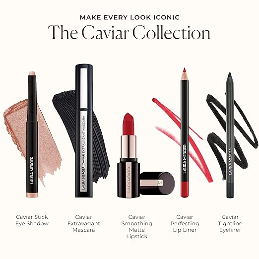 Laura Mercier Caviar Stick Cream Eyeshadow: Shimmer and Matte Finishes 24HR Wear Long Lasting Rich Color Easily Blendable and Buildable Waterproof Hyaluronic Acid Infused