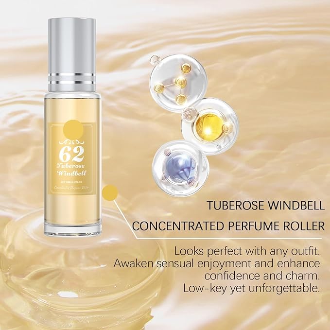 Enchanting Fragrance Roll-On Perfume - Fresh &amp Elegant Scent For Daily Use Perfect For Couples &amp Romantic Dates(2PCS)