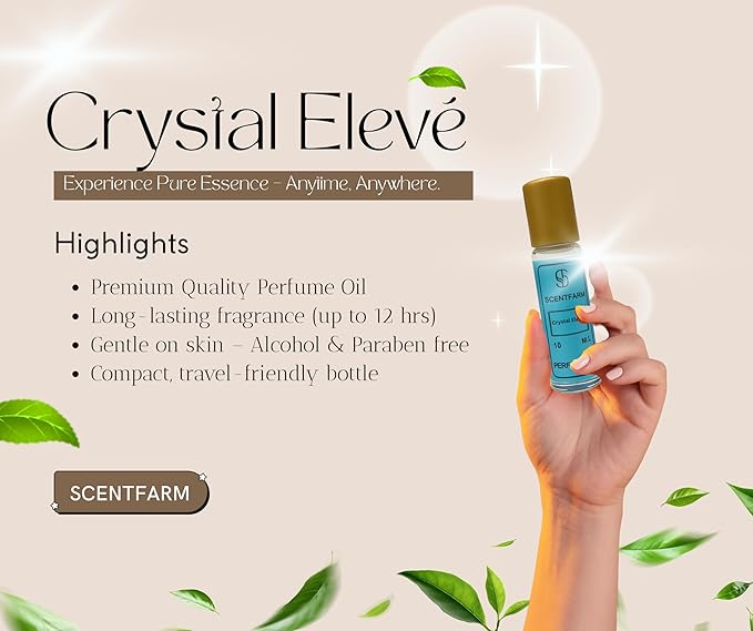 Perfume Oil 5-in 1 Set -Long Lasting Alcohol-Free Roll-On Fragrance Oils for Men &amp Women5 ×10ML Concentrated Travel Perfume Oils Crystal EleveSaharAmber Eclips Crimson Noir &amp Royal Image