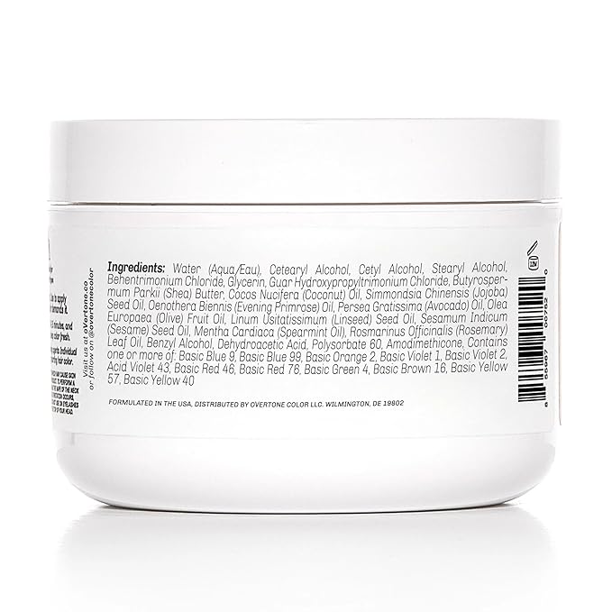Overtone Semi Permanent Hair Color Conditioner Extreme Yellow 8 oz Nourishing Damage-Free Color Depositing Mask for All Hair Types with Shea Butter &amp Coconut Oil Vegan &amp Cruelty-Free