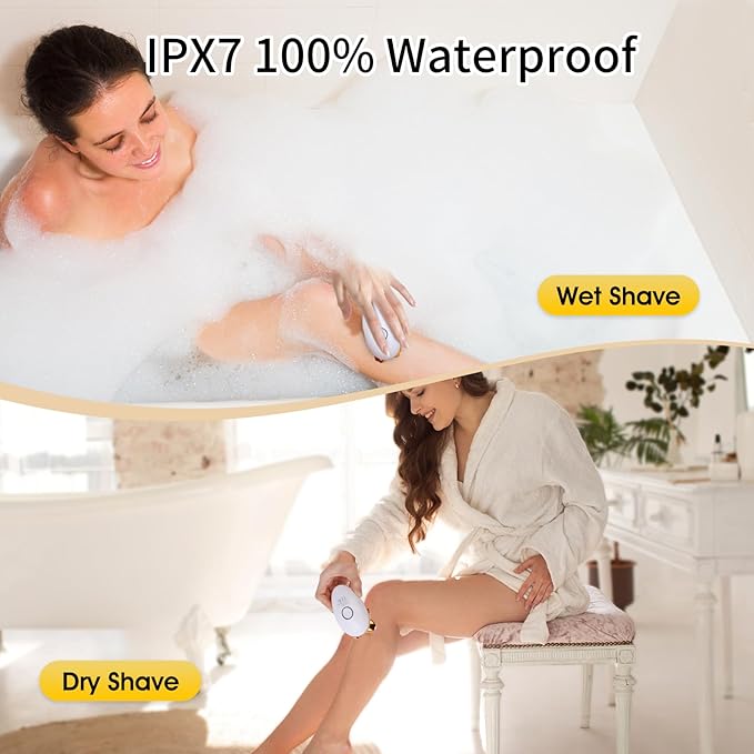 Electric Razors for Women 5 in 1 Painless Rechargeable Dusk Shaver Womens Women's Shavers Everything Lady Leg/Bikini/Face Hair Removal Products Female Wet Dry Shaving Machine
