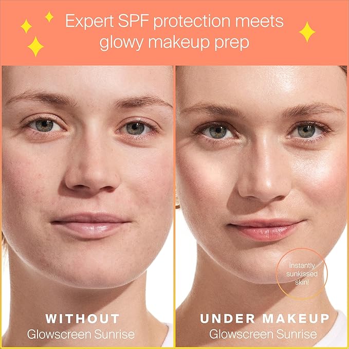 Supergoop! Glowscreen SPF 40 Sunrise (Champagne Glow) - 1.7 fl oz - Glowy Primer + Broad Spectrum Tinted Sunscreen - Helps Filter Blue Light - Hydration - Hyaluronic Acid &amp Vitamin B5