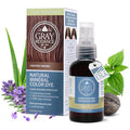 DIY Natural Mineral Color Dye Kit - 100% Vegan Hair Color Spray for Men &amp Women - Non-Toxic Ammonia-Free Organic Hypoallergenic Gray Coverage for Scalp &amp Beard - Chestnut Brown