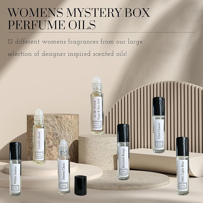 Women Sampler Perfume Oil Set - Replicant Perfum Samples Alt Type Fragrance Body Oil for Skin Roll-on Scented Travel Size Mini Perfumed Oils Woman Gift 12 Pc