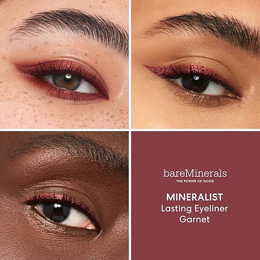 bareMinerals Mineralist Lasting Eyeliner Mineral-Based Waterproof Eyeliner Long-Lasting Color Smudge-Proof Transfer-Proof Retractable Vegan