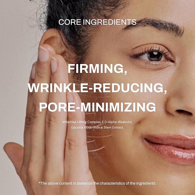 Whamisa Organic Cactus Magic Serum Anti-Wrinkle &amp Brightening Rejuvenation Strengthen Skin Barrier Probiotics Hydrating Facial Ampoule Pore Refining (32ml)