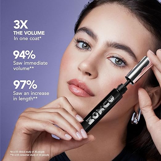 BUXOM Lash Volumizing Mascara Up to 3X More Volume Voluminous &amp Lengthening Mascara for Lash Lift Cruelty-Free Black
