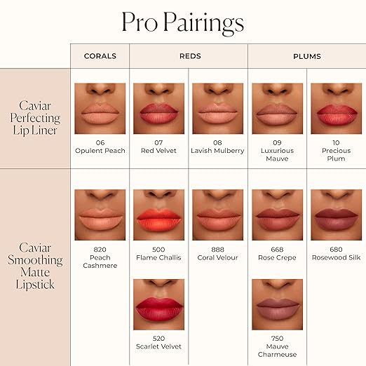 Laura Mercier Caviar Perfecting Lip Liner Pencil 16HR Longwear Comfortable Non-Dragging Application Feather and Water-Proof Infused with French Hyaluronic Acid and Vitamin E