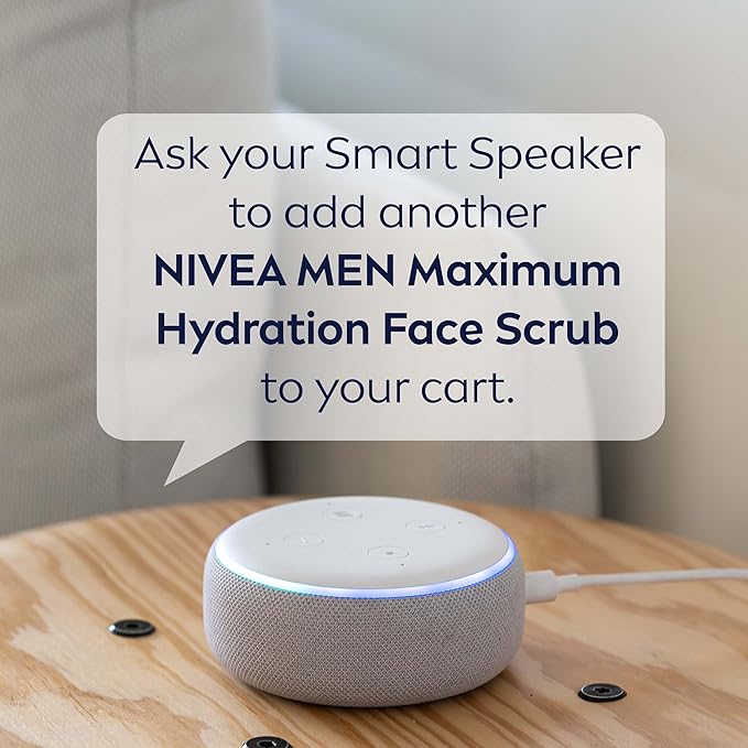 NIVEA MEN Maximum Hydration Deep Cleaning Face Scrub With Aloe Vera 3 Pack of 4.4 Oz Tubes