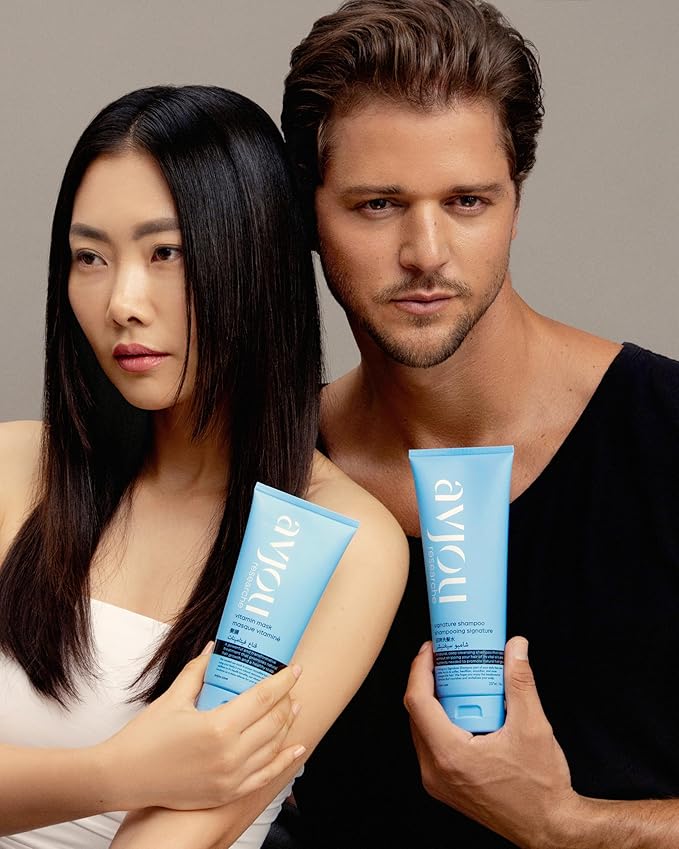 Avjou Researche??Vitamin Mask ? Supports the Look of Thicker Fuller Hair ? Vegan Color &amp Keratin Safe Hydrates &amp Strengthens with Redensyl??? Designed for All Hair Types 6 oz