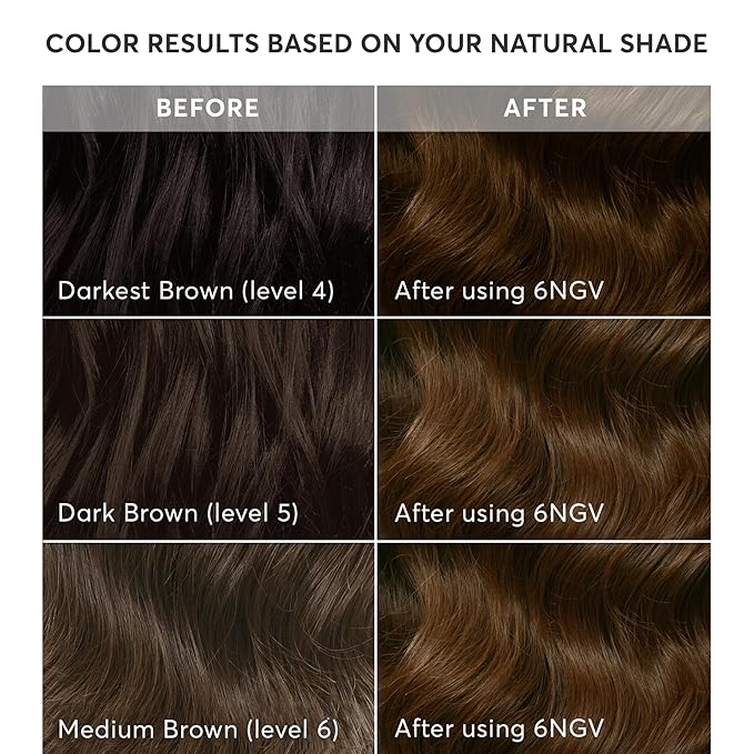 Madison Reed Radiant Hair Color Kit | 6NGV Medium Golden Brown (Tuscany Brown) for 100% Gray Hair Coverage | Dimensional Salon-Quality Permanent Hair Dye | PPD-Free &amp Ammonia-Free | 2 Pack