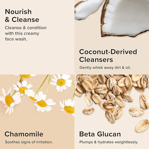Paula's Choice SKIN RECOVERY Cream Face Cleanser Facial Cleanser with Coconut Chamomile Face Wash for Sensitive Redness &amp Rosacea Prone Skin Normal to Very Dry Facial Skin Soothes &amp Hydr