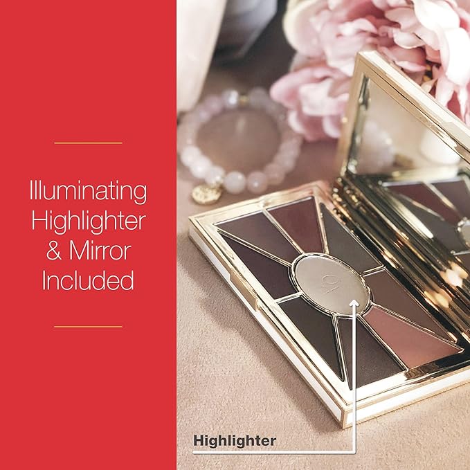 Mirabella Eye Love You Neutral Shimmer Eyeshadow Palette - Makeup Palette w/Ultra Pigmented Pressed Powders Creamy Matte &amp Shimmer Pink Eyeshadow Shades - Romance