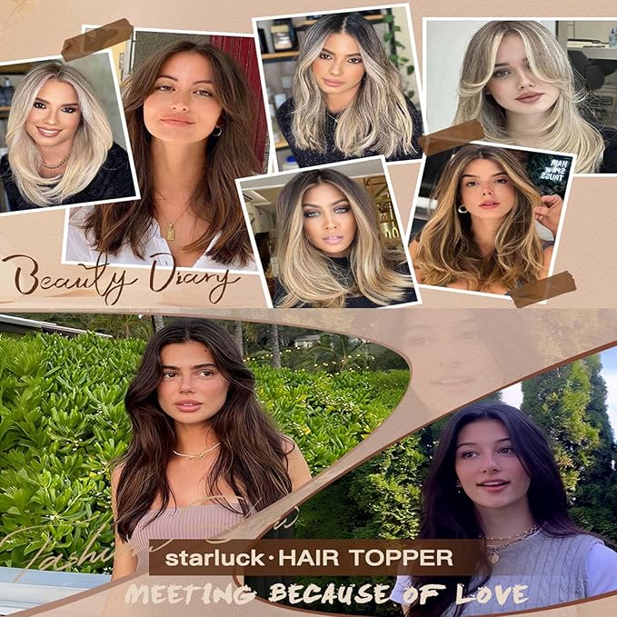 Clip in Hair Pieces for Women Toppers bangs hair clip Thinning Extensions Pieces Wiglets Covers Sparse hair loss