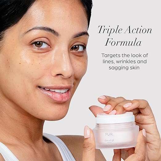 P?R MINERALS Firming Facial Cream Get a Lift by Triple-Action Lightweight Moisturizer for Face &amp Neck Tightens Sagging Skin &amp Restores Firmness for Fine Lines &amp Wrinkles - Non-Greasy &amp